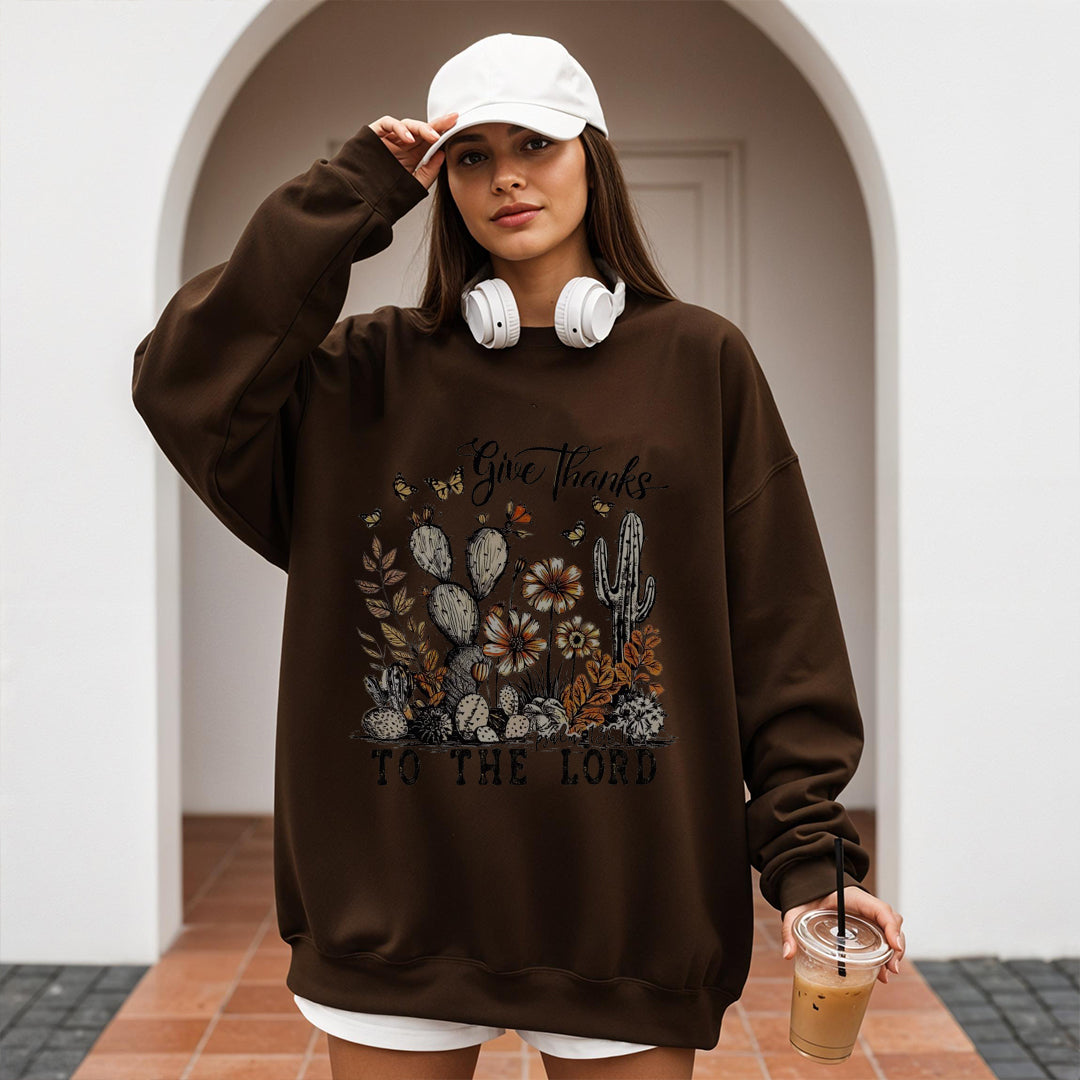 Give Thanks To The Lord Sweatshirt, Bible Verse Shirt, Thankful Sweater, Thanksgiving Sweatshirt, Thanksgiving Family Shirt, Fall Sweatshirt ILAF59